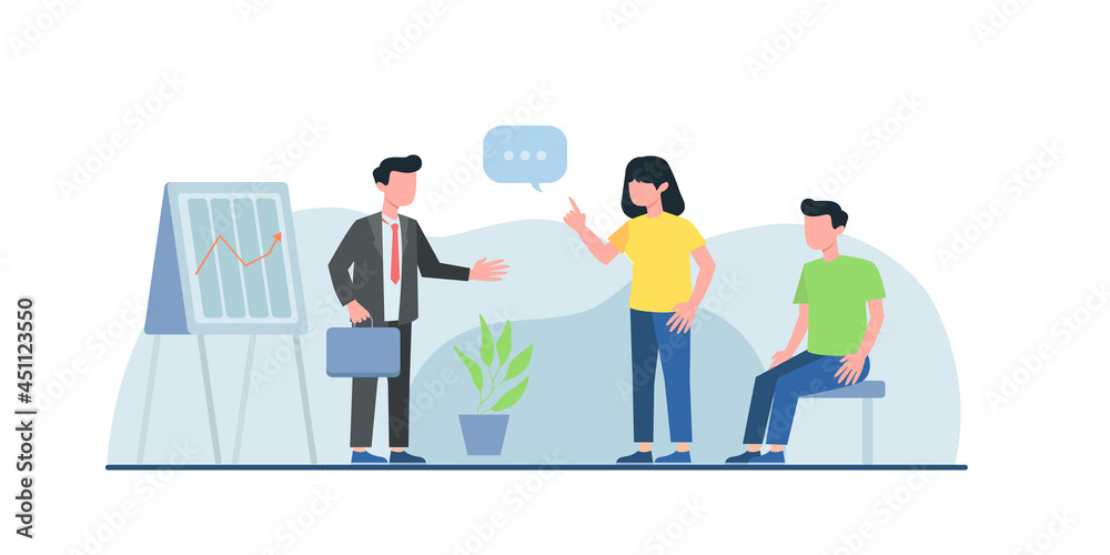 Set of business people concepts. Vector illustrations of task management, business communication, education, crowdfunding, analytics, business app.