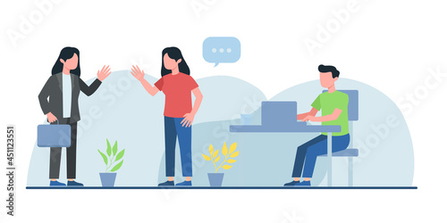 Set of business people concepts. Vector illustrations of task management, business communication, education, crowdfunding, analytics, business app.