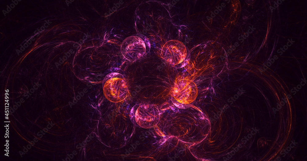 3D rendering abstract multicolor fractal light background 3D rendering abstract multicolor fractal light background