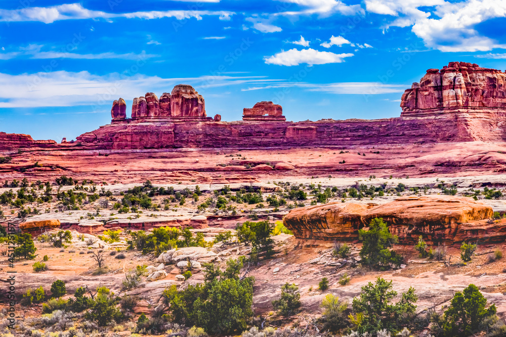 Wooden Shoe Arch Pink Buttes Canyonlands Needles Utah