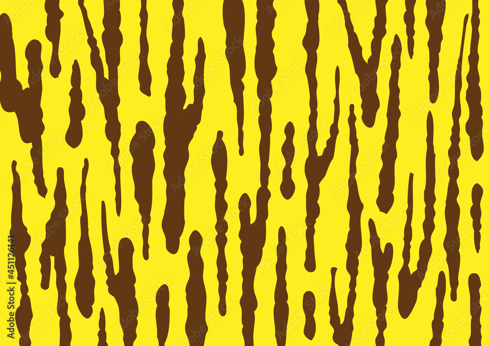 黄色と茶色のシンプルな虎柄の背景イラスト Yellow And Brown Simple Tiger Pattern Background Illustration Vektornyj Obekt Stock Adobe Stock