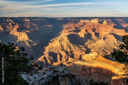 An overlooking landscape view of Grand Canyon National Park  Arizona