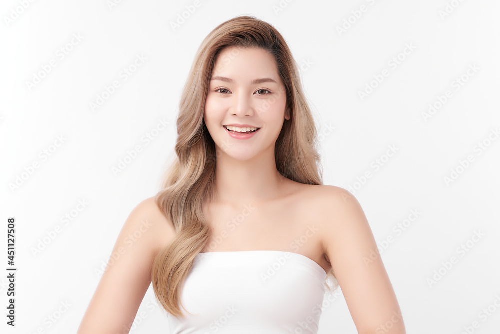 Beautiful young asian woman with clean fresh skin on white background, Face care, Facial treatment, Cosmetology, beauty and spa, Asian women portrait. Beautiful young asian woman with clean fresh skin on white background, Face care, Facial treatment, Cosmetology, beauty and spa, Asian women portrait.
