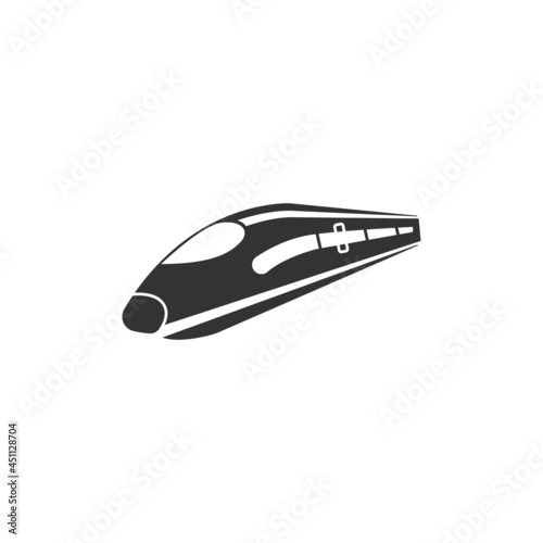Fast train icon design illustration template