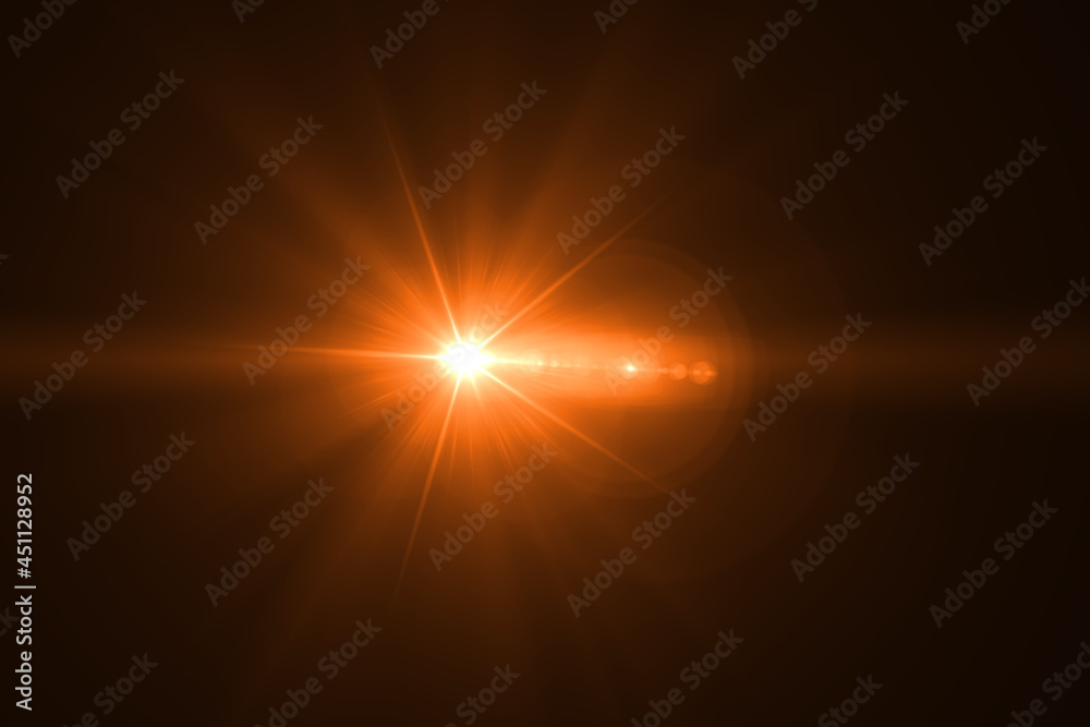 Lens flare effect on black blackground Lens flare effect on black blackground