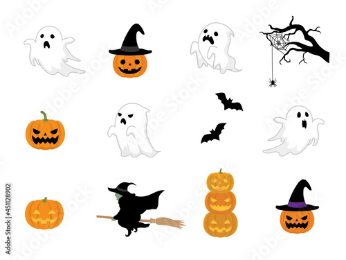 ハロウィンベクターイラストセット