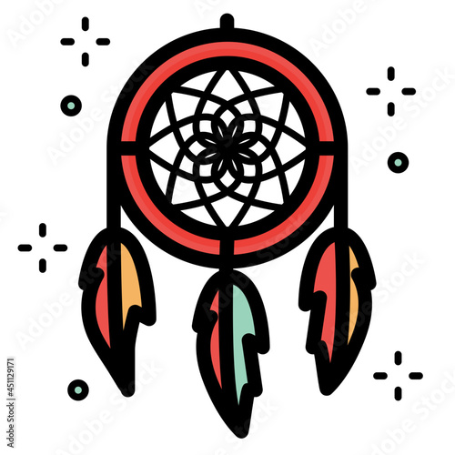 dreamcatcher line icon