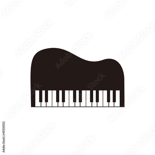 Piano icon vector illustration sign