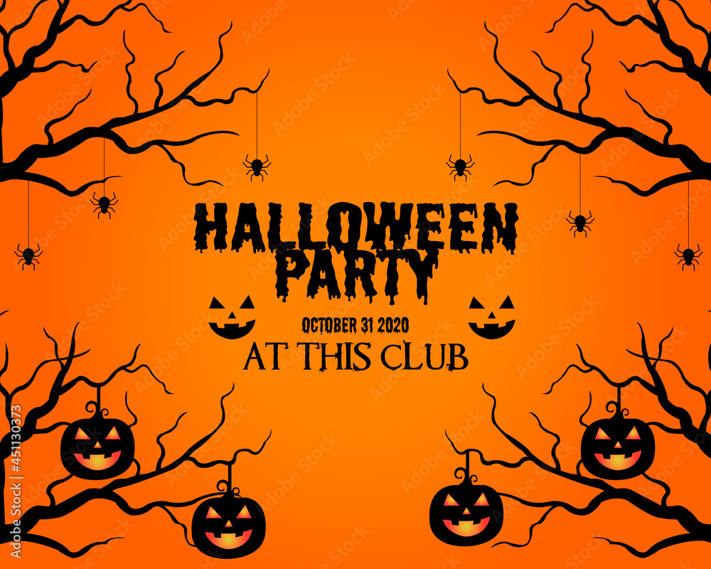 Halloween Party Invitation Card Template Halloween Party Invitation Card Template