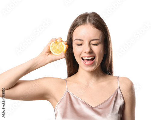 Beautiful young woman with ...