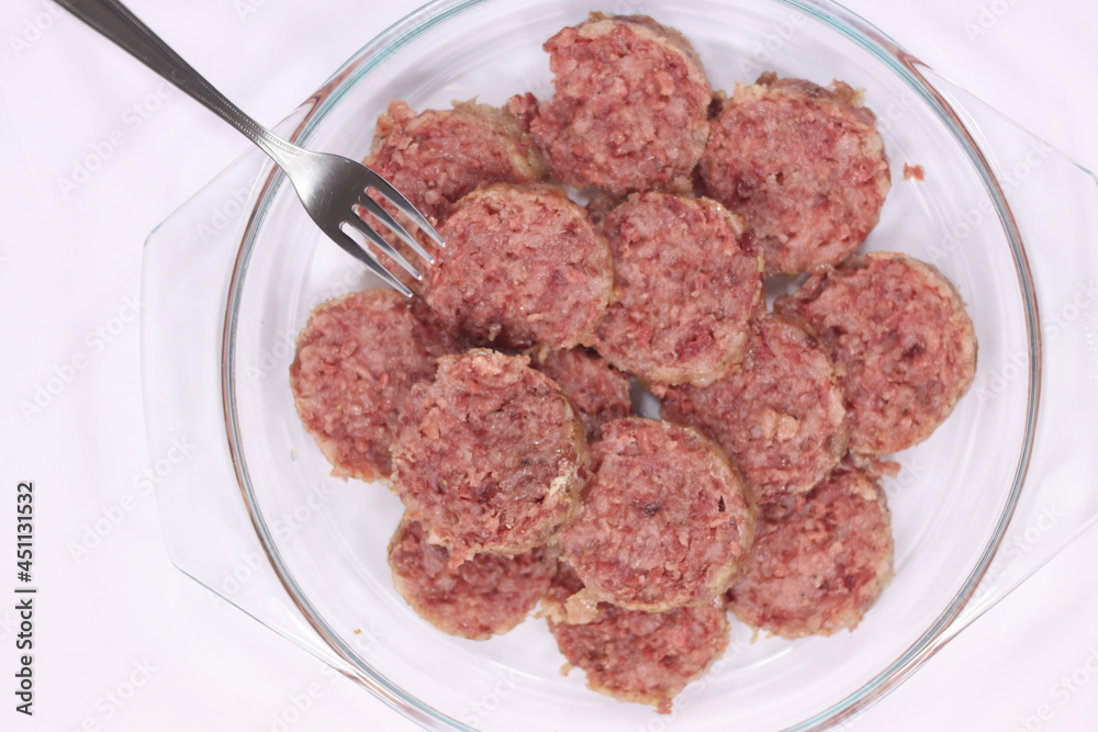 traditional Italian pork cotechino for mid-August traditional Italian pork cotechino for mid-August