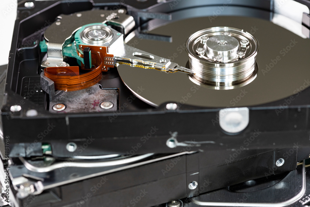 disassembled hard disk disassembled hard disk