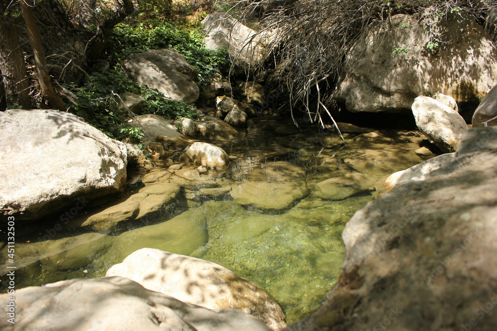 Fototapeta premium Tuttybulak river in Shymkent