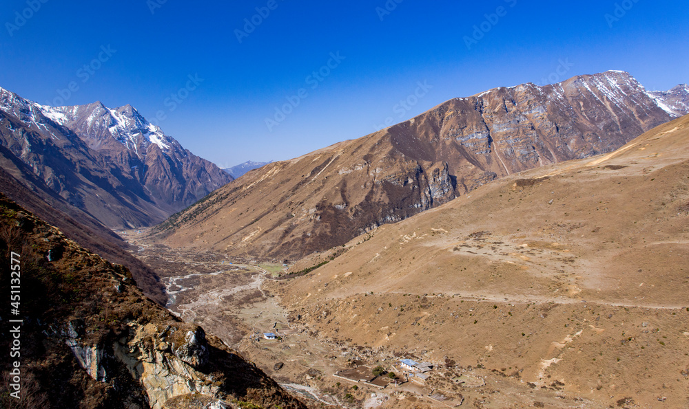 Fototapeta premium View down the Paro Valley, Bhutan