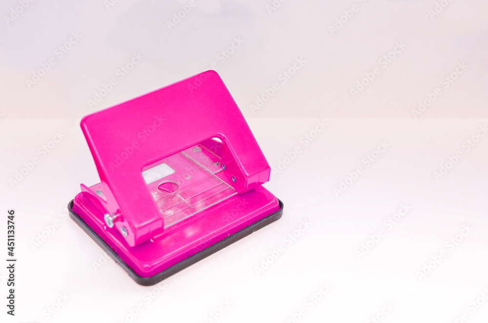 Paper hole punch in white backgound Paper hole punch in white backgound