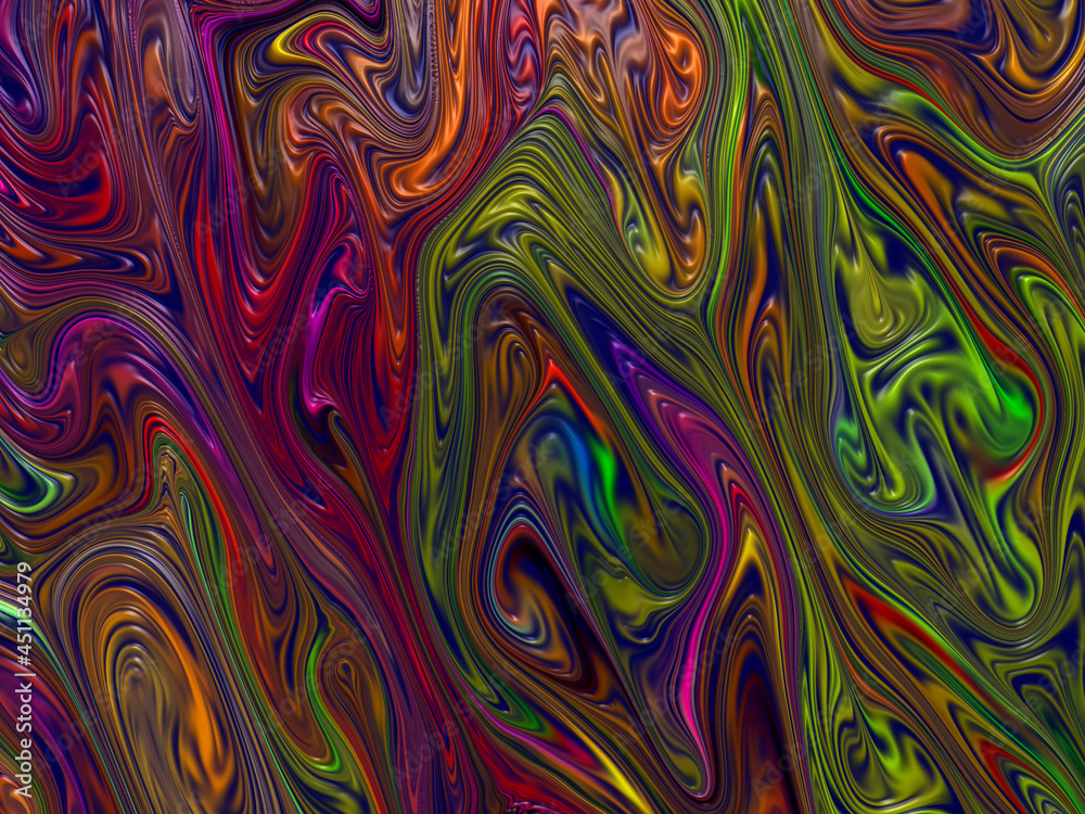 Abstract 3D Art Liquid Paint Background 