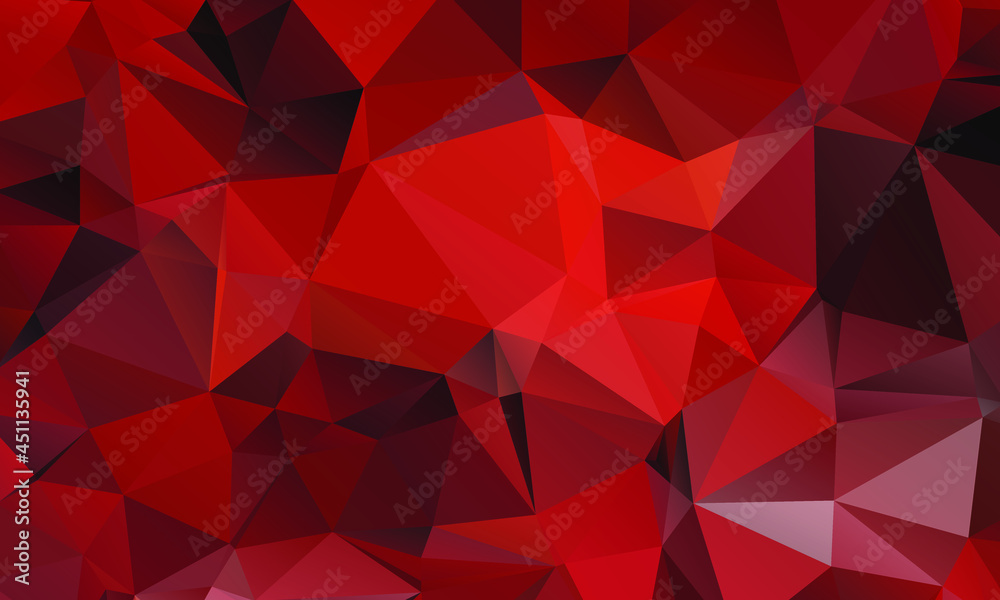 Abstract Red Color Polygon Background Design, Abstract Geometric Origami Style With Gradient Abstract Red Color Polygon Background Design, Abstract Geometric Origami Style With Gradient