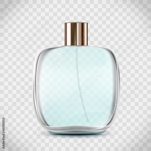 Glass bottle with perfume or cologne