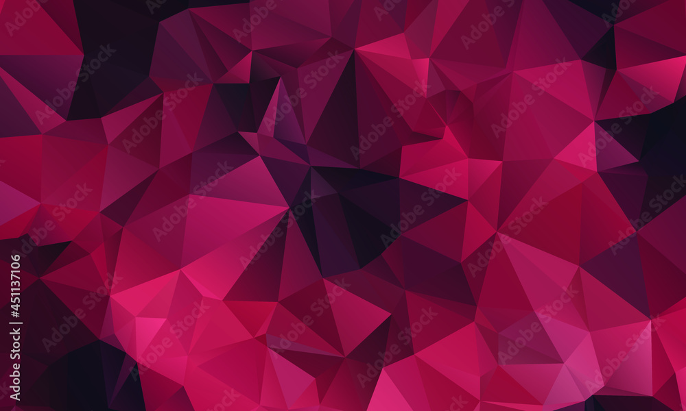 Obraz premium Abstract Red Color Polygon Background Design, Abstract Geometric Origami Style With Gradient