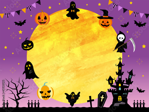 ハッピーハロウイン　バナーテンプレート　4:3　横　/ バリエーションあり