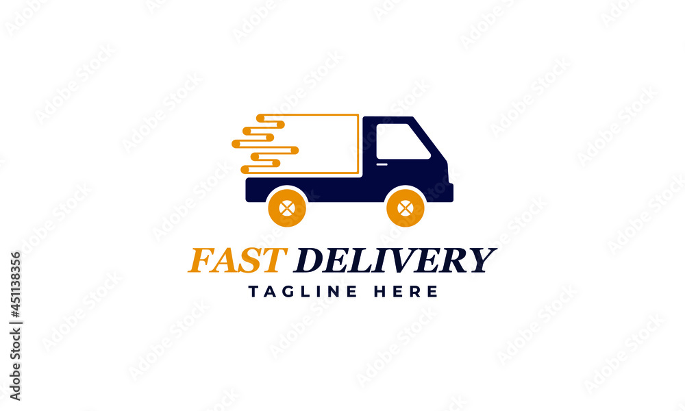 Fast Delivery Service Logo Vector Design Template. Courier Logo Icon Design. Delivery Express Logo Design