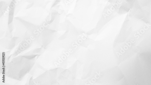 White Paper Texture background. Crumpled white paper abstract shape background with space paper recycle for text