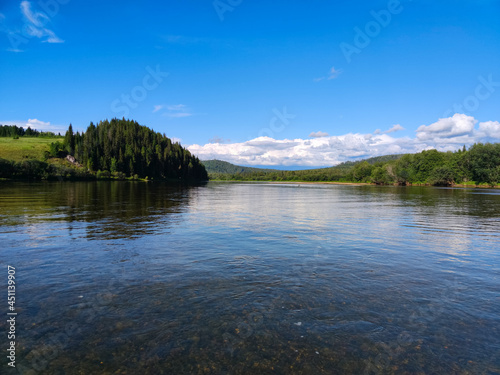 River Vishera. Ural mountai...