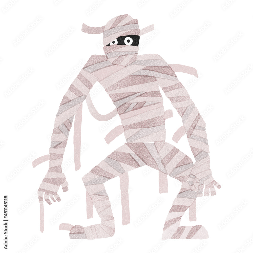 包帯男 ハロウィン手描きイラスト Illyustraciya Stock Adobe Stock