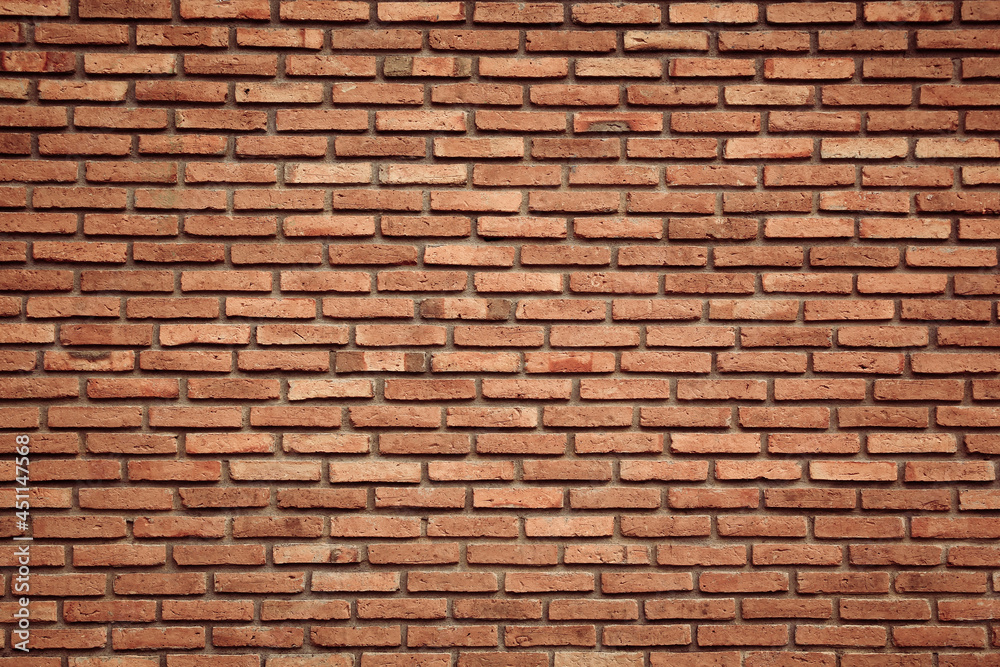 Red brick wall seamless background - texture pattern for continuous replicate. Red brick wall seamless background - texture pattern for continuous replicate.