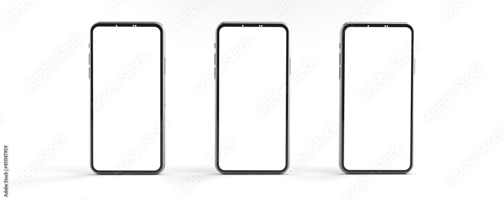3D rendering of mockups Smartphones white screen on white floor, Mobile phone lay down on the ground. Smartphones white screen can be used for commercial advertising, Isolated on white background. 3D rendering of mockups Smartphones white screen on white floor, Mobile phone lay down on the ground. Smartphones white screen can be used for commercial advertising, Isolated on white background.