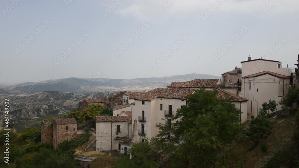 Panoramic view of Aliano, a old town in the Basilicata region, Italy. Panoramic view of Aliano, a old town in the Basilicata region, Italy.