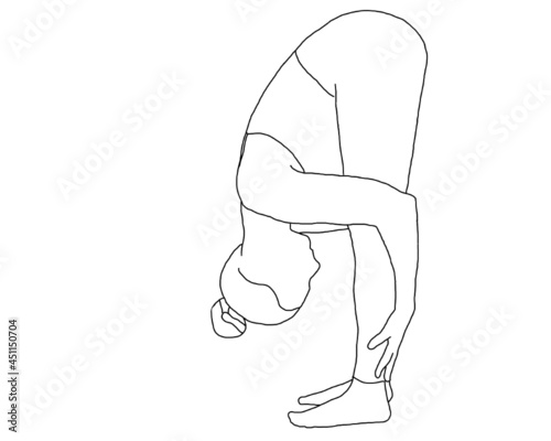 yoga, uttanasana, standing forward bend pose, forward fold