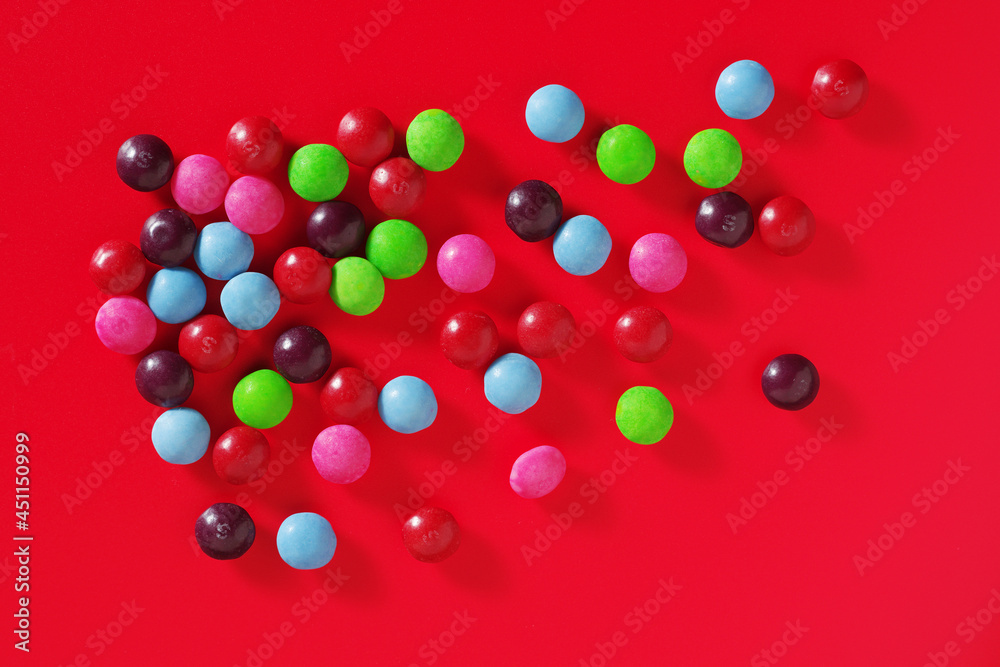 Fototapeta premium Colorful skittles candies