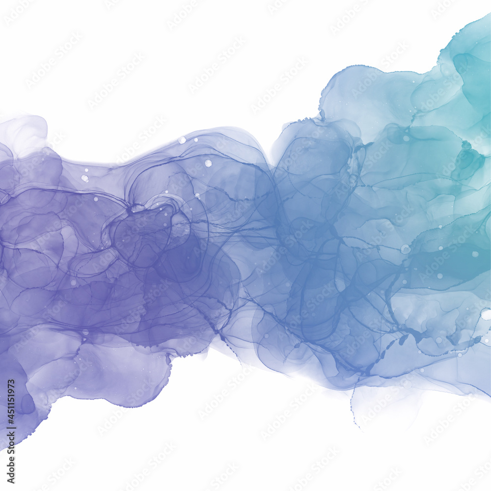 アルコールインクアートの抽象背景 紫のグラデーション うねり 曲線 煙 水 正方形 綺麗 動き Illyustraciya Stock Adobe Stock