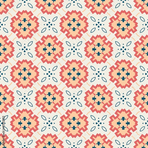 Seamless pattern ornament. Abstract shape modern design ready for print