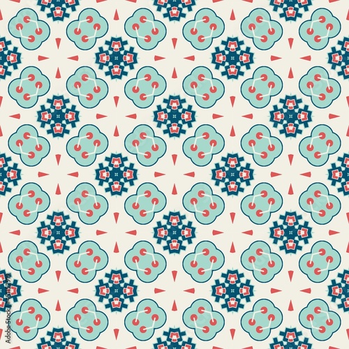Seamless pattern ornament. Abstract shape modern design ready for print