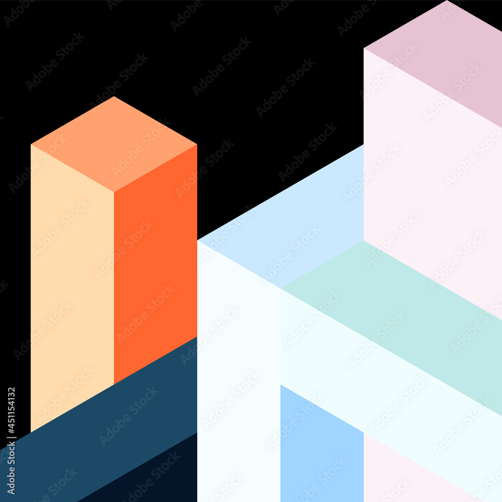 Abstract background. 3d cubes, cubic elements and blocks. Techno or business concept for wallpaper, banner, background, landing page Abstract background. 3d cubes, cubic elements and blocks. Techno or business concept for wallpaper, banner, background, landing page