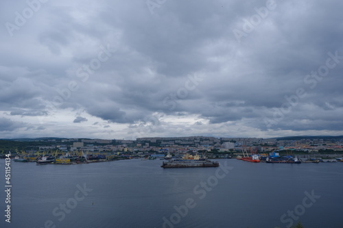 Fototapeta Naklejka Na Ścianę i Meble -  Murmansk Commercial Sea Port, Murmansk, Russia