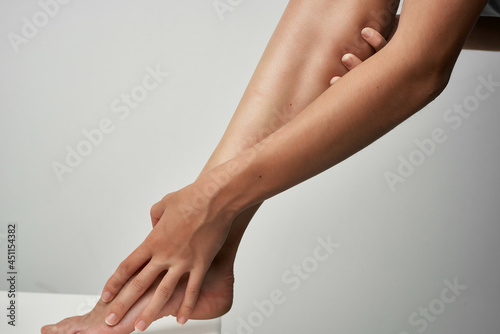 foot massage health problems treatment close-up