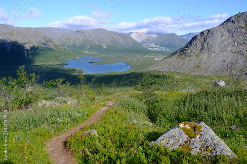 Fototapeta Naklejka Na Ścianę i Meble -  In the Khibiny Mountains, Murmansk Region, Russia