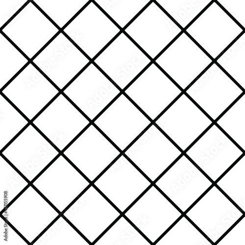 Seamless vector pattern in geometric ornamental style. Black  ornament.