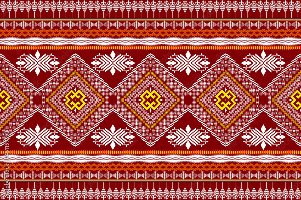 Geometric ethnic seamless pattern traditional. Design for background,carpet,wallpaper,clothing,wrapping,Batik,fabric,Vector illustration.embroidery style. Geometric ethnic seamless pattern traditional. Design for background,carpet,wallpaper,clothing,wrapping,Batik,fabric,Vector illustration.embroidery style.