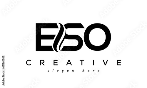 Letter ESO creative logo design vector	