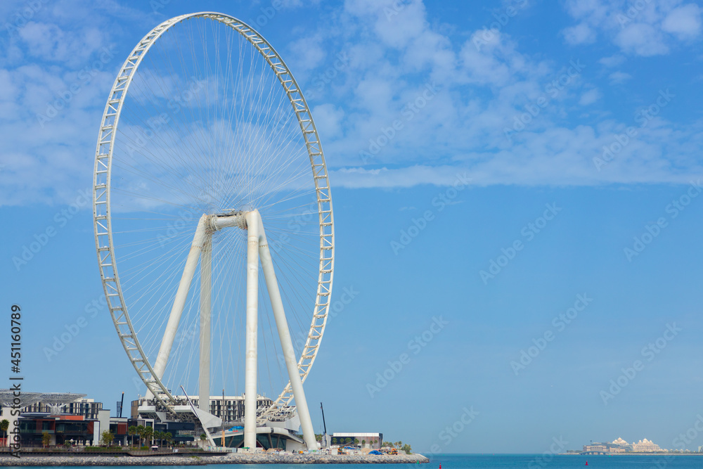 Large ferrris wheel Dubai Eye in United Arab Emirates