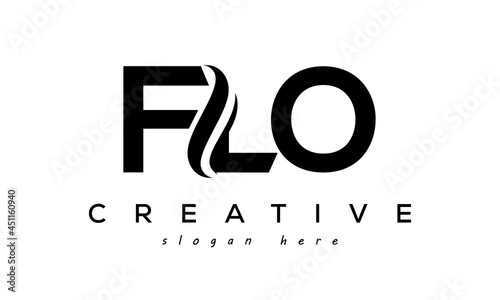 Letter FLO creative logo design vector	