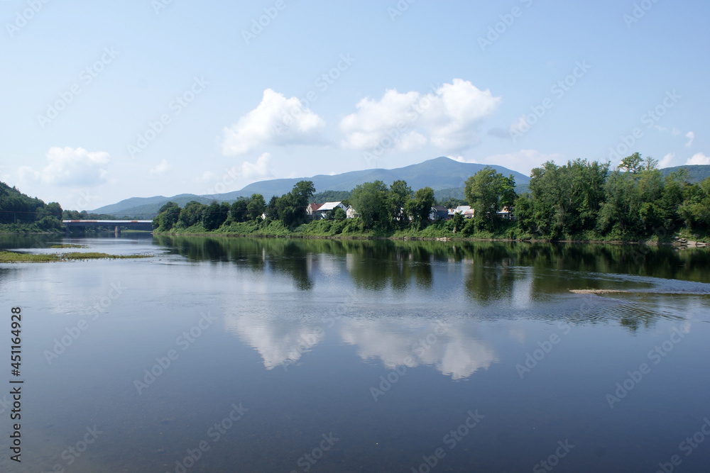 Covered bridge, Connecticut River Mt. Ascutney