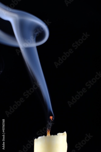 smoke from a candle