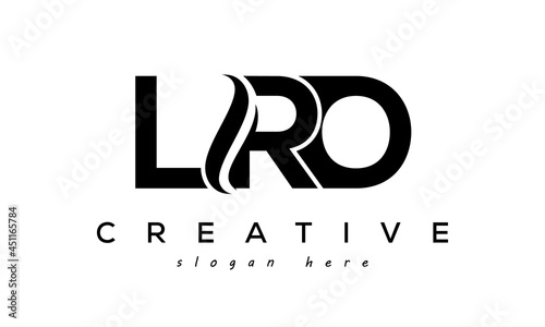 Letter LRO creative logo design vector photo