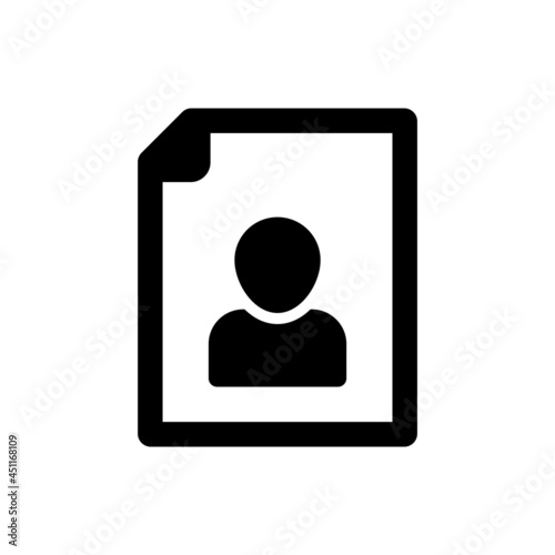 Curriculum portfolio icon