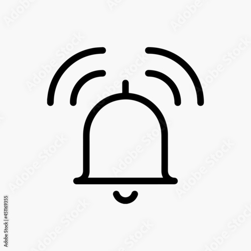 notification buzzer vector icon